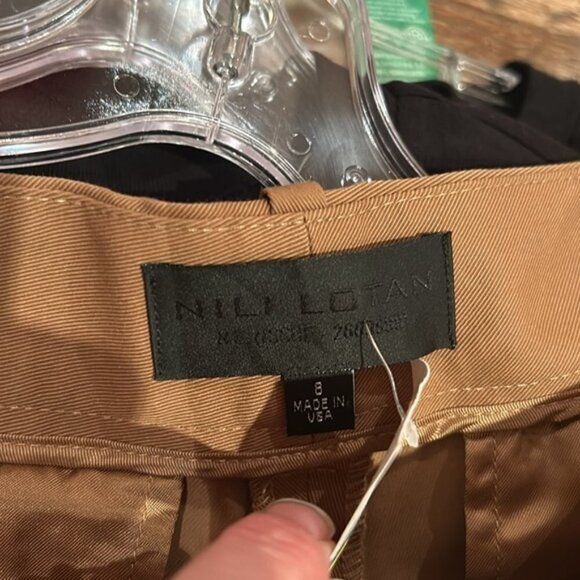 NILI LOTAN cotton pants size 8 made in USA - Picture 6 of 10